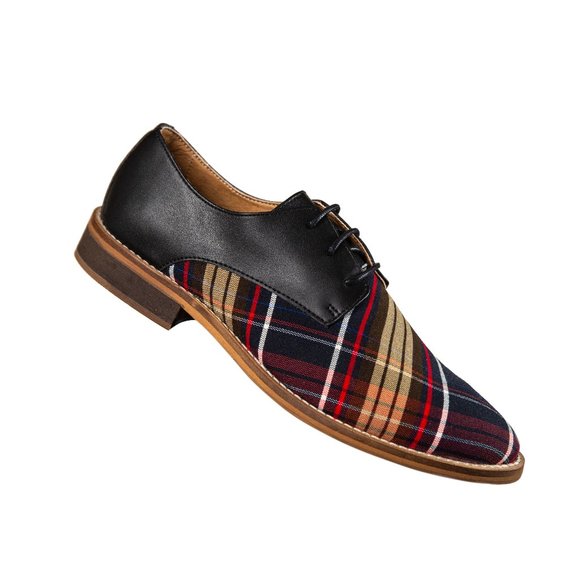 Plaid Plaintoe Oxford - Emerge Collection - Picture 2 of 6